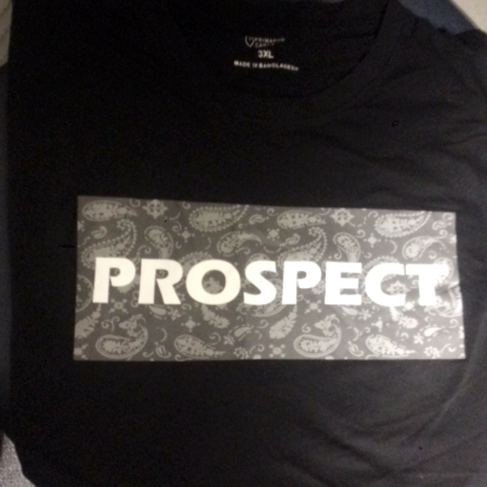 Prospect logo black tshirt 3X